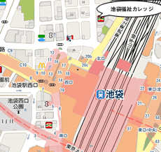 専門学校の地図